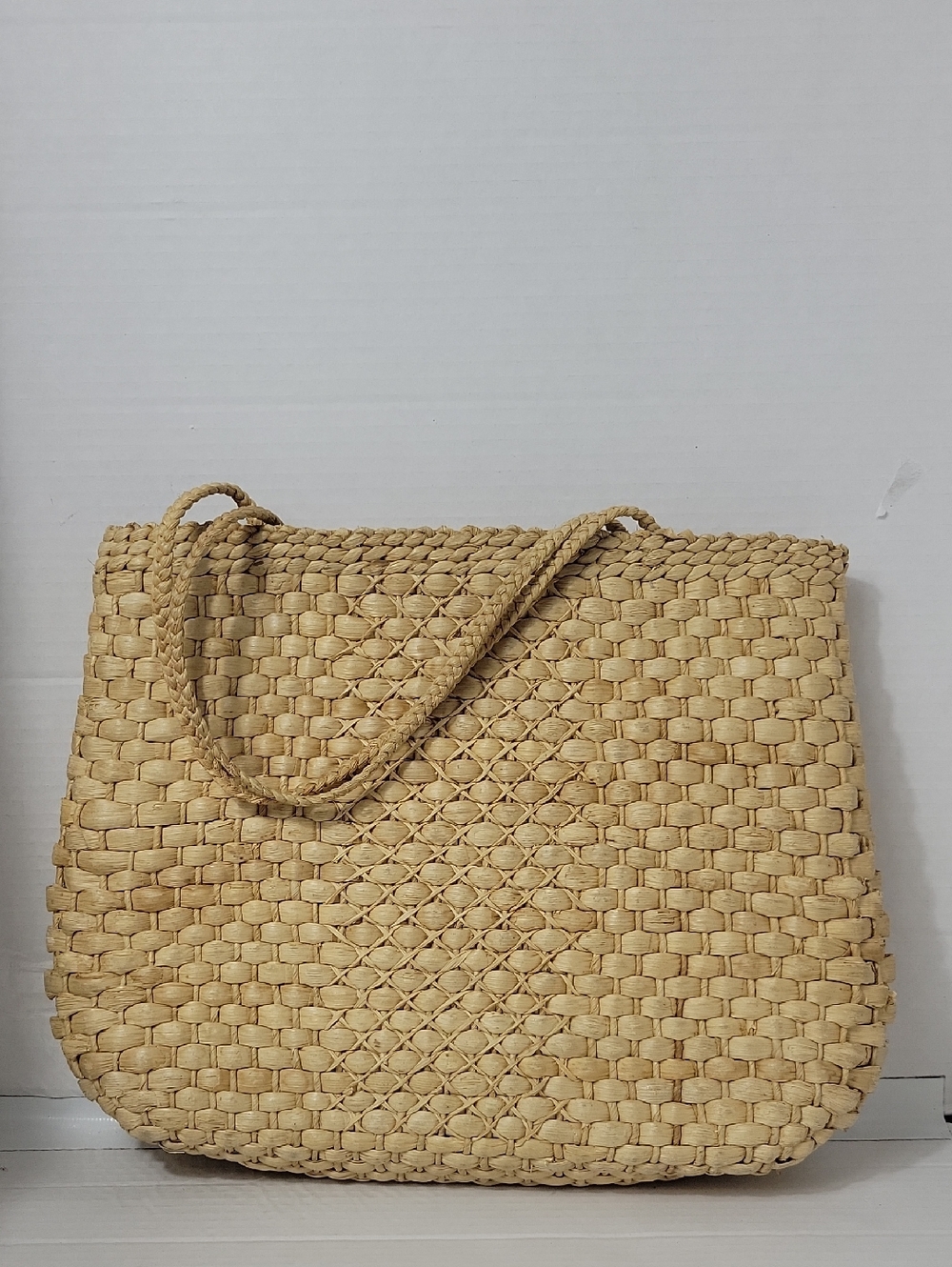 Woven Straw Tote Bag in Natural - Women Bags